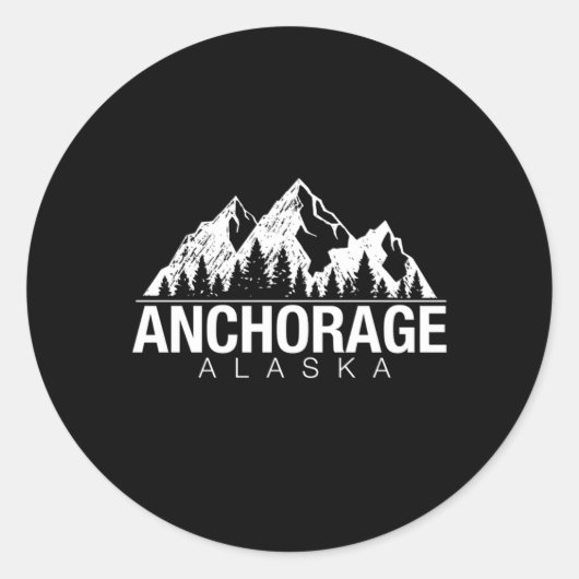 Sticker Rond Ancrage Alaska (Devant)