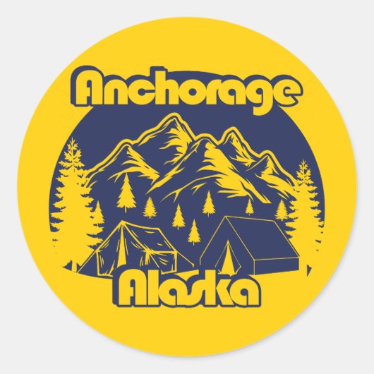 Sticker Rond Ancrage Alaska (Devant)