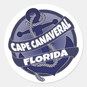 Sticker Rond Ancrage de la Floride du Cap Canaveral