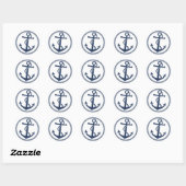 Sticker Rond Ancre (Feuille)