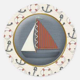 Sticker Rond Ancre