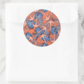 Sticker Rond Ancre Et Motif De Méduse (Sac)