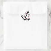 Sticker Rond ancre et sauveteur (Sac)