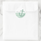 Sticker Rond Ancre Parties scintillant Girly Mint (Sac)