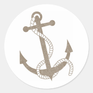 Sticker Rond Ancre vintage