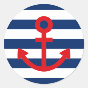 Sticker Rond Ancres Aweigh