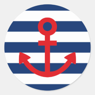 Sticker Rond Ancres Aweigh