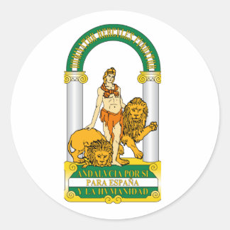 Sticker Rond Andalousie (Espagne) Armoiries