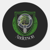 Sticker Rond Anderson Scottish Clan Crest (Devant)