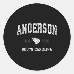 Sticker Rond Anderson South Carolina Sc Sports sportifs