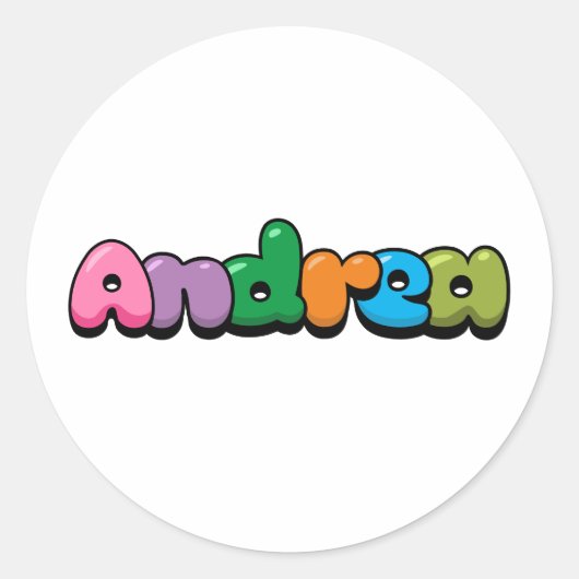 Sticker Rond Andrea (Devant)