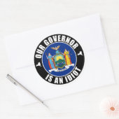 Sticker Rond Andrew Cuomo est un idiot (Enveloppe)