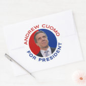 Sticker Rond Andrew Cuomo, Président (Enveloppe)