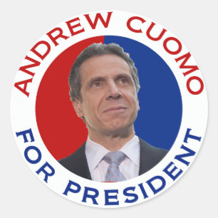 Sticker Rond Andrew Cuomo, Président