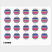 Sticker Rond Androgyne (Feuille)