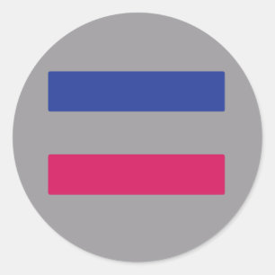 Sticker Rond Androgyne