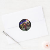 Sticker Rond ANDROID BALLET, Science-fiction (Enveloppe)