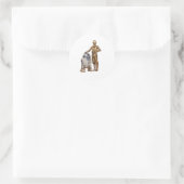 Sticker Rond Androide (Sac)