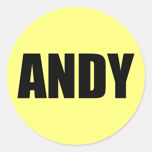 Sticker Rond Andy (Devant)