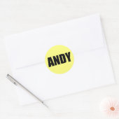 Sticker Rond Andy (Enveloppe)