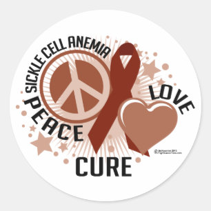 Sticker Rond Anémie faucille PLC