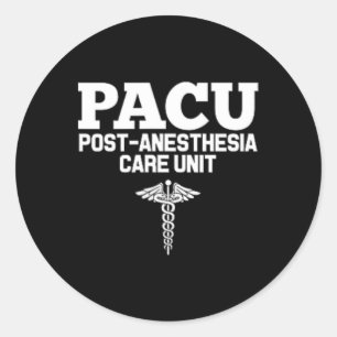 Sticker Rond Anesthésie Pacu Infirmière inscrite Hôpital Rn