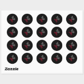 Sticker Rond Aneurysme guerrier 1 (Feuille)