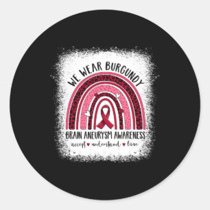 Sticker Rond Aneurysme Sensibilisation Vêtements Awesome Tee