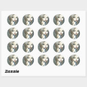 Sticker Rond ange (Feuille)