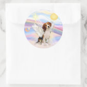 Sticker Rond Ange Beagle (Sac)