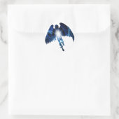 STICKER ROND ANGE BLEU (Sac)