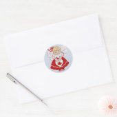 Sticker Rond Ange canadien (Enveloppe)