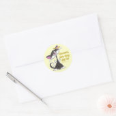 Sticker Rond Ange de chat (Enveloppe)