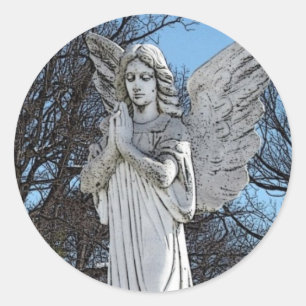 Sticker Rond Ange de consolation • Soleil