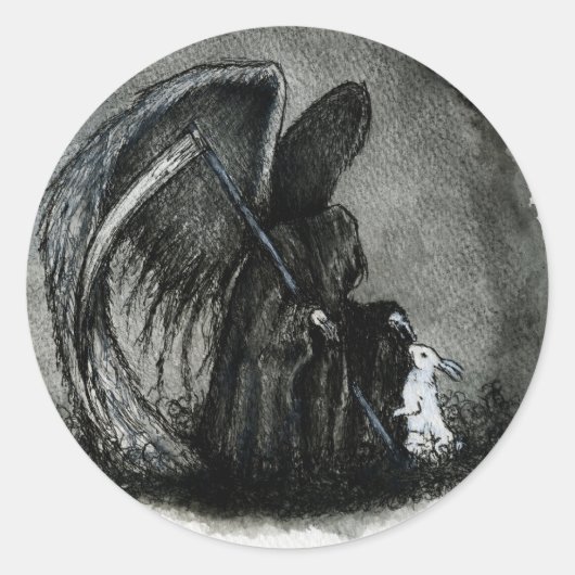 STICKER ROND ANGE DE LA MORT (Devant)