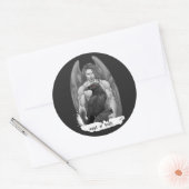 Sticker Rond Ange De La Mort (Enveloppe)