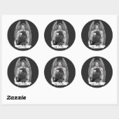 Sticker Rond Ange De La Mort (Feuille)
