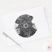 Sticker Rond Ange de la mort (Enveloppe)