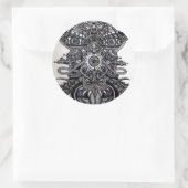 Sticker Rond Ange de la mort (Sac)