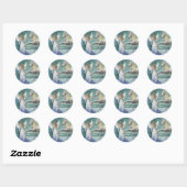 Sticker Rond Ange de neige (Stickers) (Feuille)