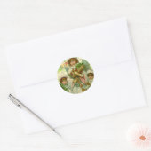 Sticker Rond Ange de Noël (Enveloppe)