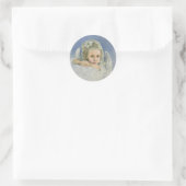 Sticker Rond Ange de Noël (Sac)