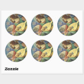 STICKER ROND ANGE DE NOËL FABRIQUANT DE LA MUSIQUE AVEC DIAMOND (Feuille)