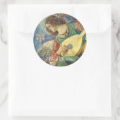 STICKER ROND ANGE DE NOËL FABRIQUANT DE LA MUSIQUE AVEC DIAMOND (Sac)