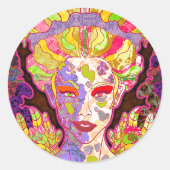 Sticker Rond Ange déchu (Devant)