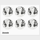Sticker Rond Ange déchu (Feuille)