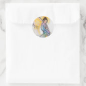 Sticker Rond ange doux (Sac)