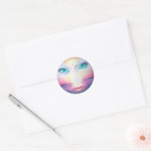 Sticker Rond Ange gardien (Enveloppe)