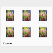 Sticker Rond Ange gardien (Feuille)