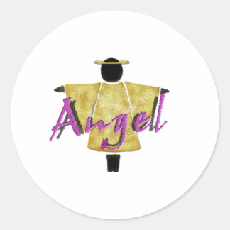 Sticker Rond Ange gardien